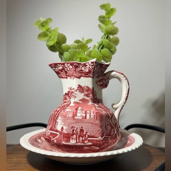 Vintage Other - Vintage Mason’s Ironstone England Pitcher Copeland Spode’s Tower Underplate